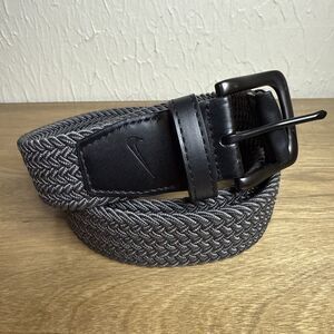 Nike Mens Stretch Braided Woven Dark Gray Golf Belt Men's Large 46” X 1.5"